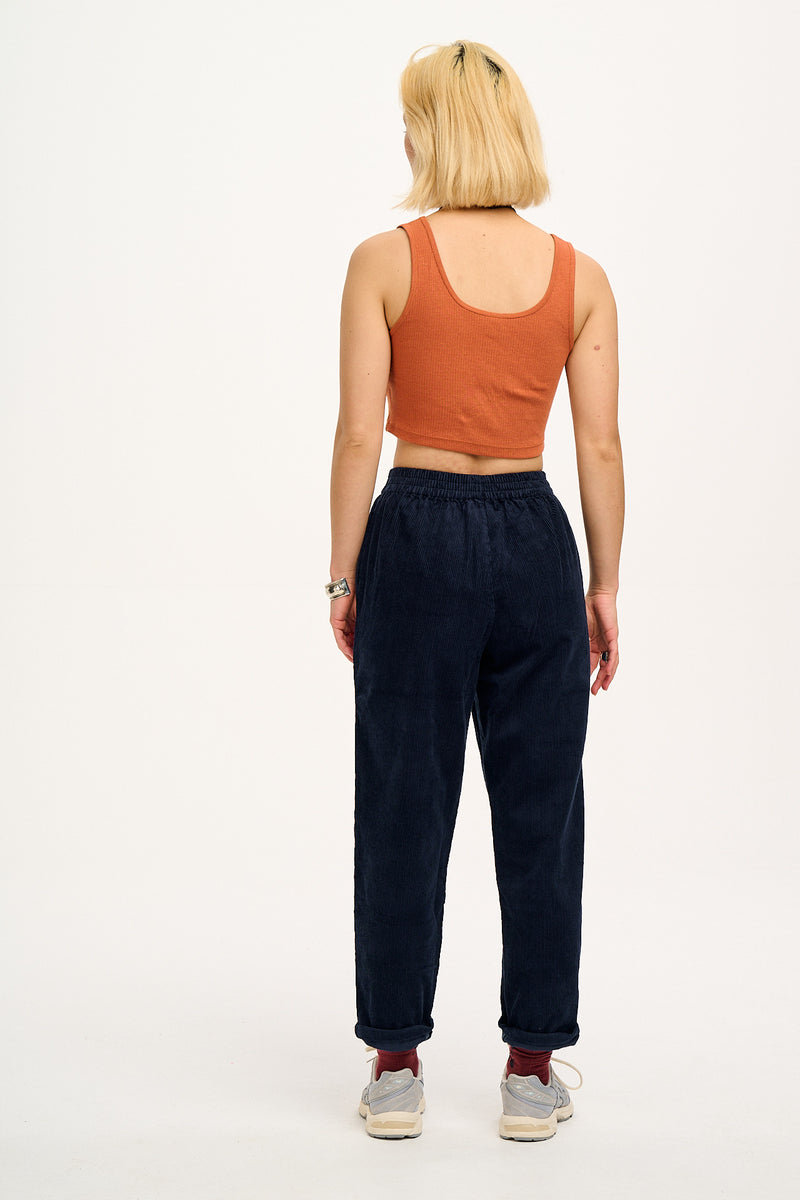 Billie Trousers: ORGANIC CORDUROY - Sailor Blue