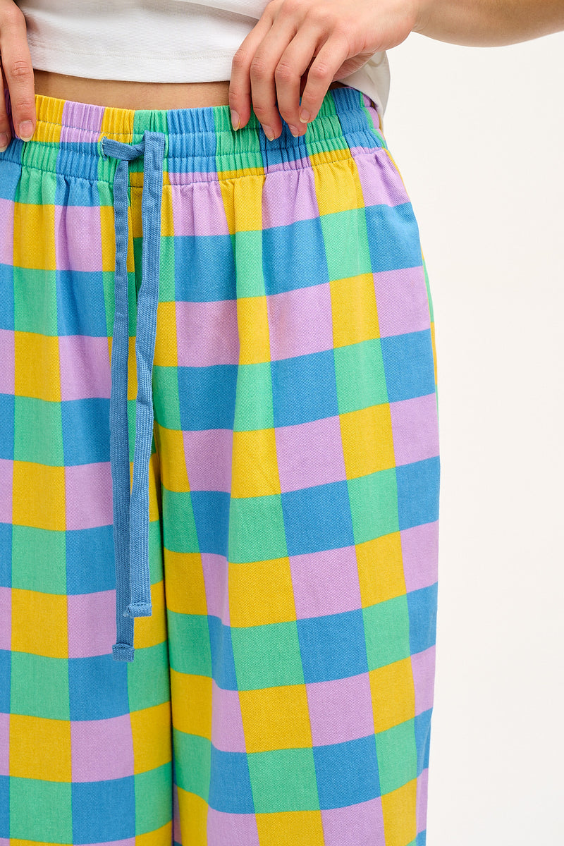 Chuck Trousers: ORGANIC TWILL - Chessie Check Print