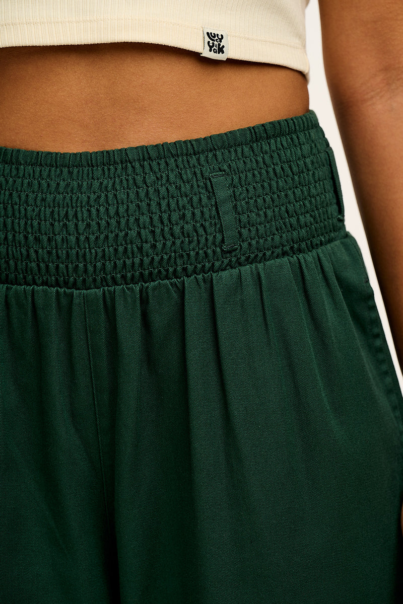 Alexa Trousers: ORGANIC COTTON - Posy Green