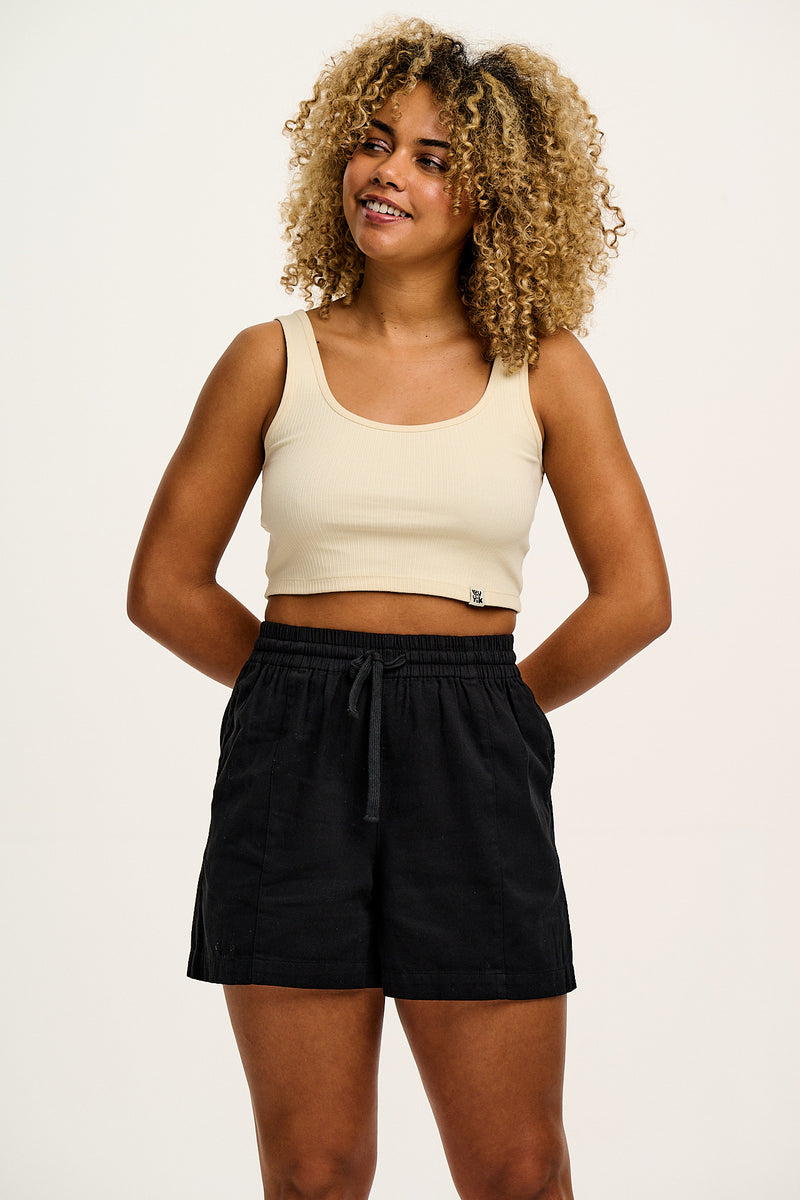 Adele Shorts: ORGANIC COTTON - Black