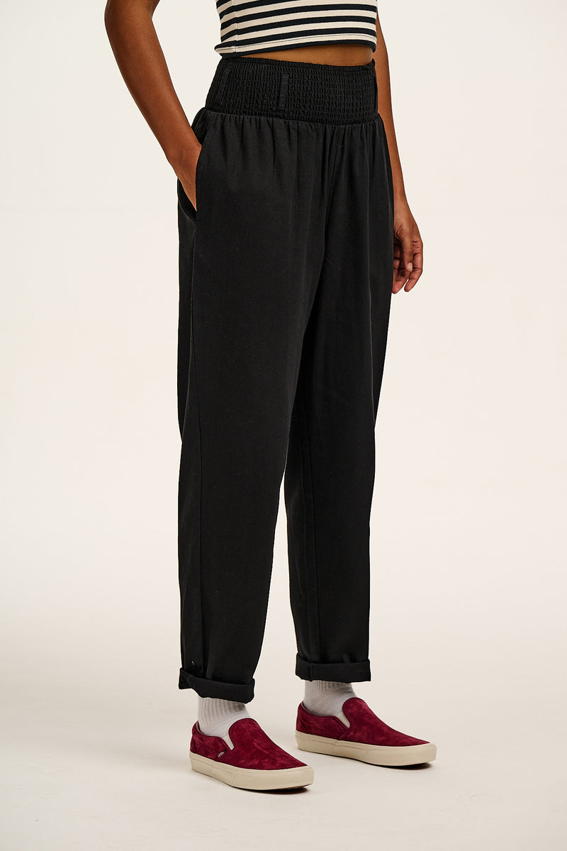 Alexa Trousers: ORGANIC COTTON - Black