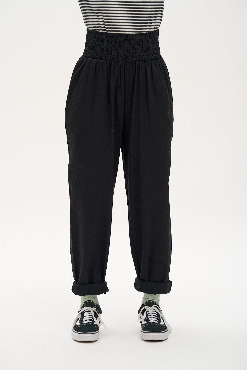 Alexa Trousers - High Rise - Elasticated Waistband