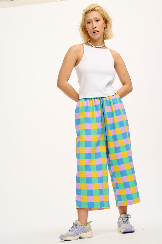 Chuck Trousers: ORGANIC TWILL - Chessie Check Print