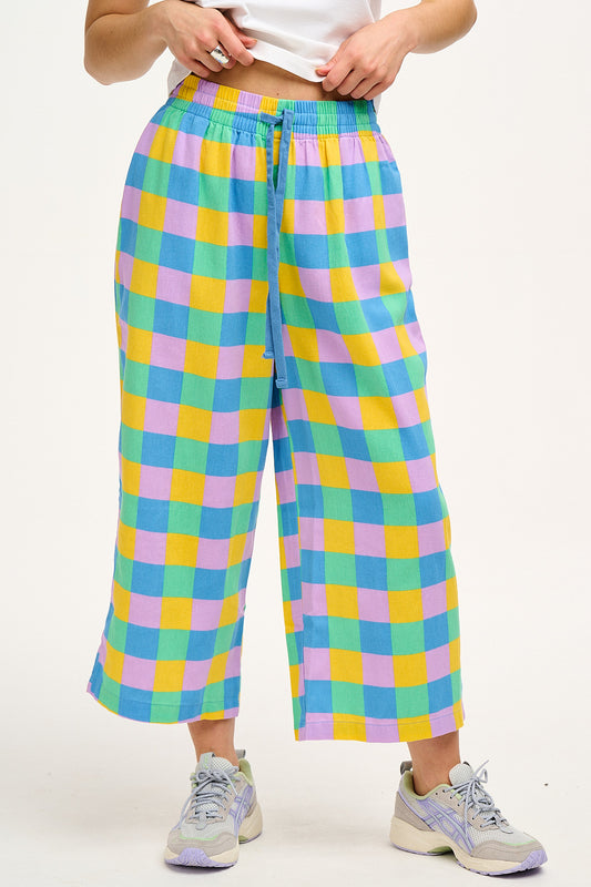 Chuck Trousers: ORGANIC TWILL - Chessie Check Print