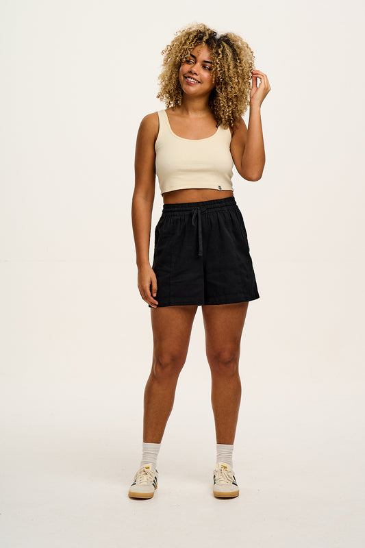 Adele Shorts: ORGANIC COTTON - Black
