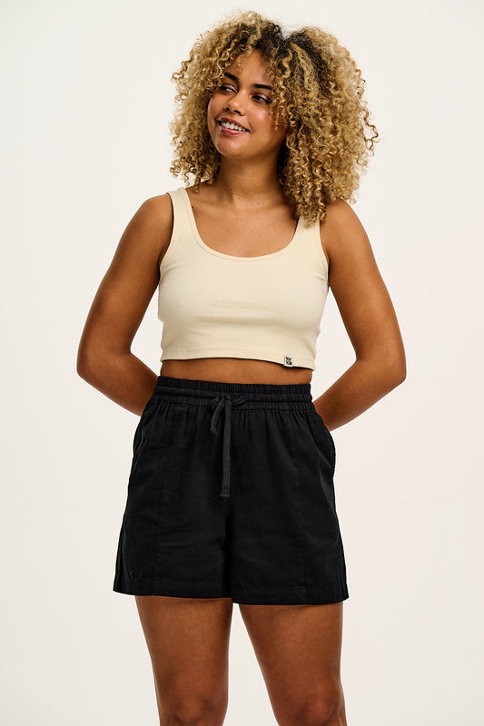 Adele Shorts: ORGANIC COTTON - Black