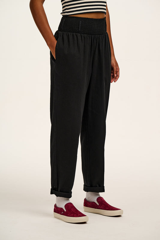 Alexa Trousers: ORGANIC COTTON - Black